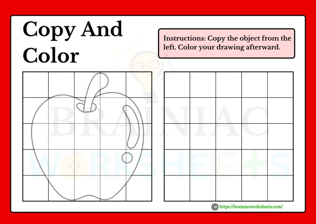 drawing worksheet for class 1