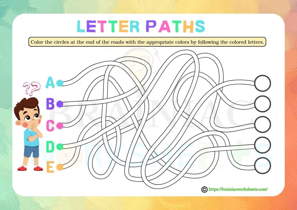 ukg English worksheet
