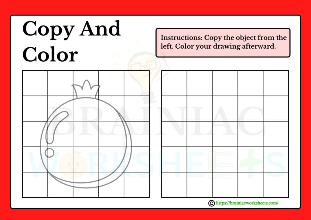 drawing worksheet for class 1