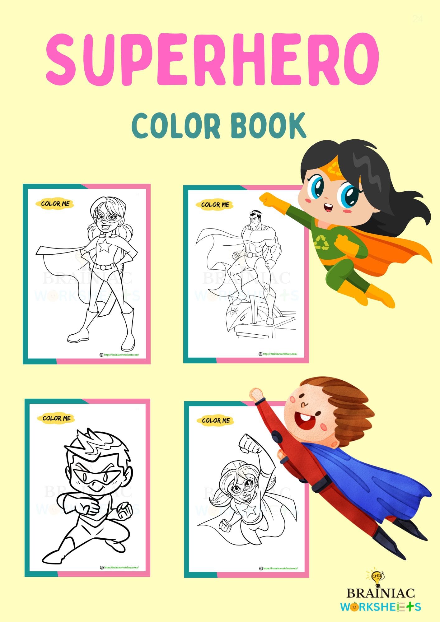 Draw Color Workbook Brainiac Worksheets Draw color workbook brainiac worksheets
