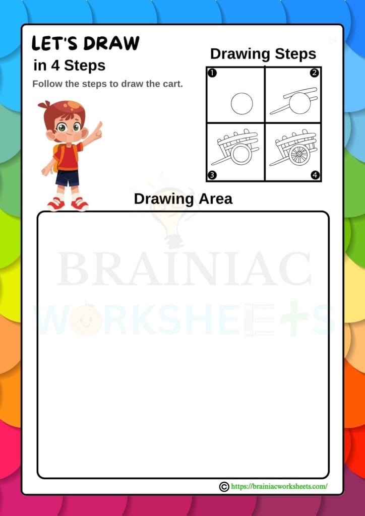 drawing worksheet for class 1
