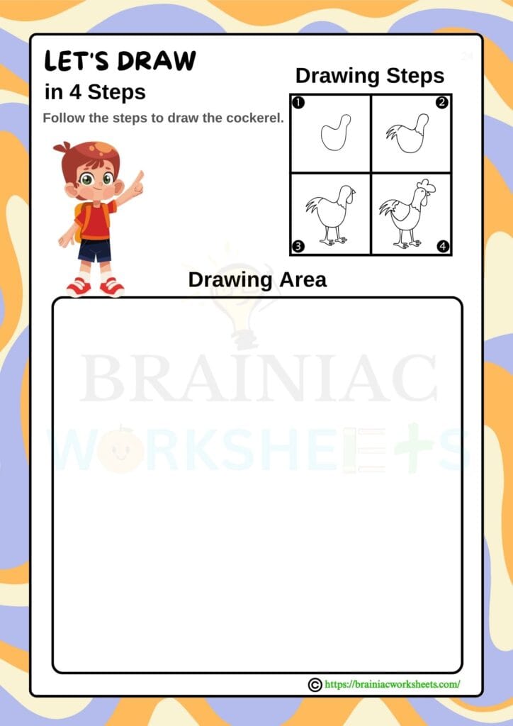 drawing worksheet for class 1
