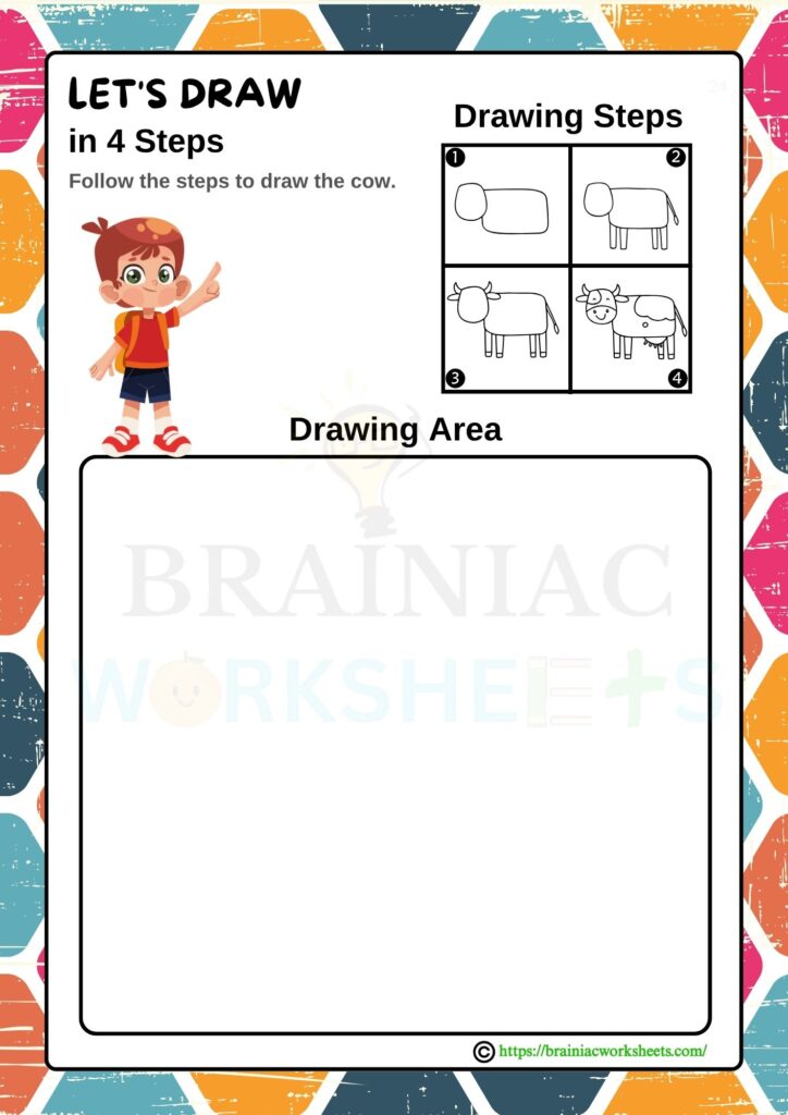drawing worksheet for class 1