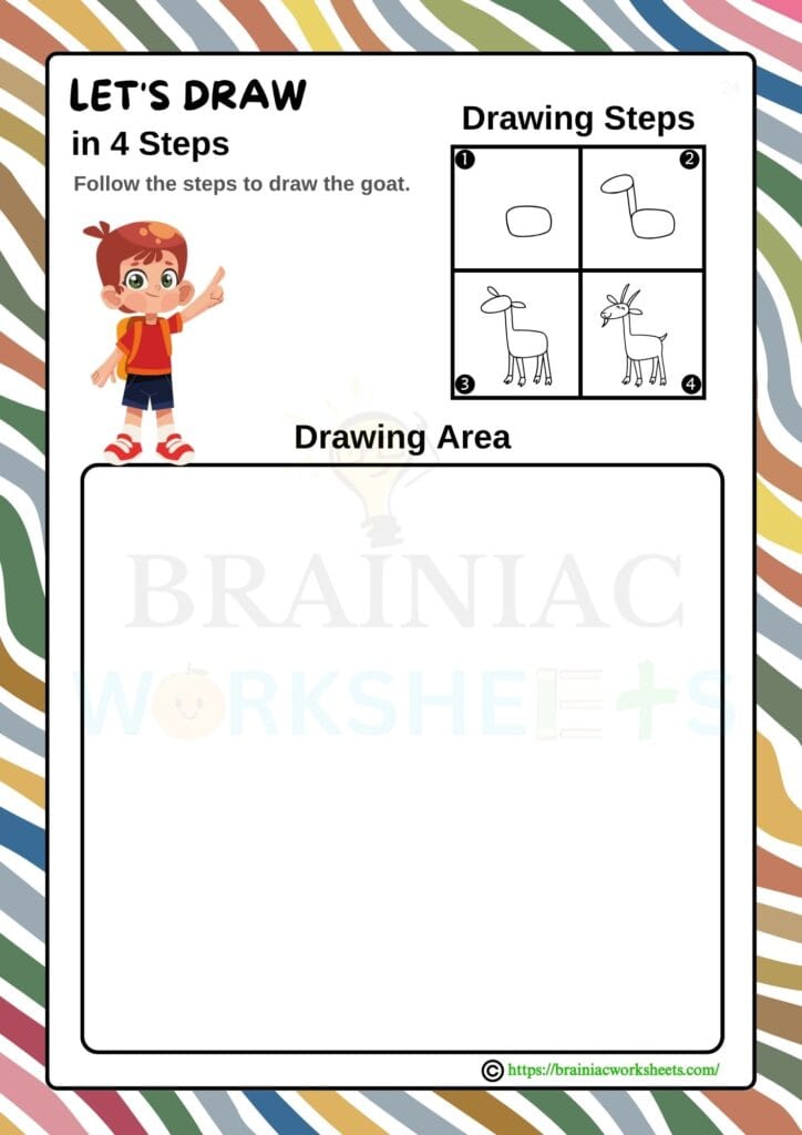 drawing worksheet for class 1