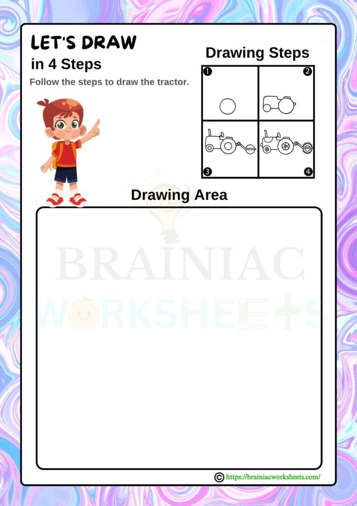 drawing worksheet for class 1