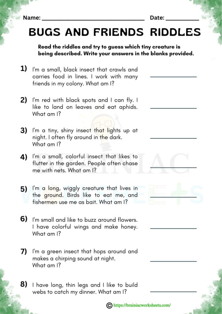 GK worksheet for class 2