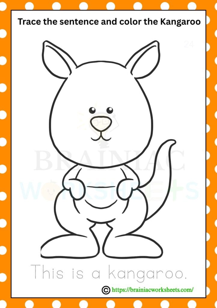 ukg English worksheet