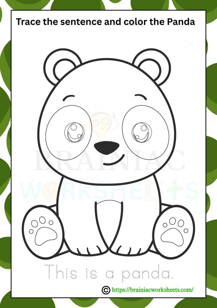 ukg English worksheet