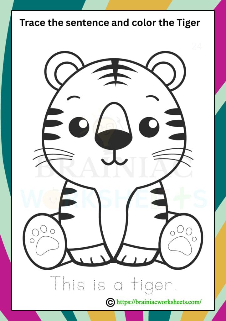 ukg English worksheet