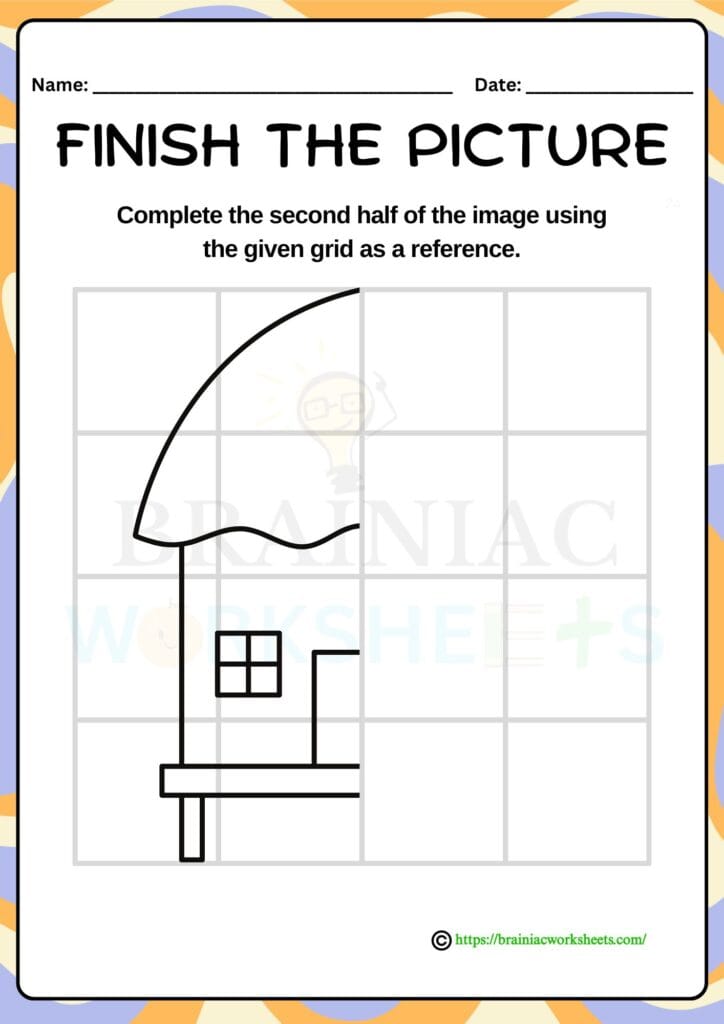 drawing worksheet for class 1