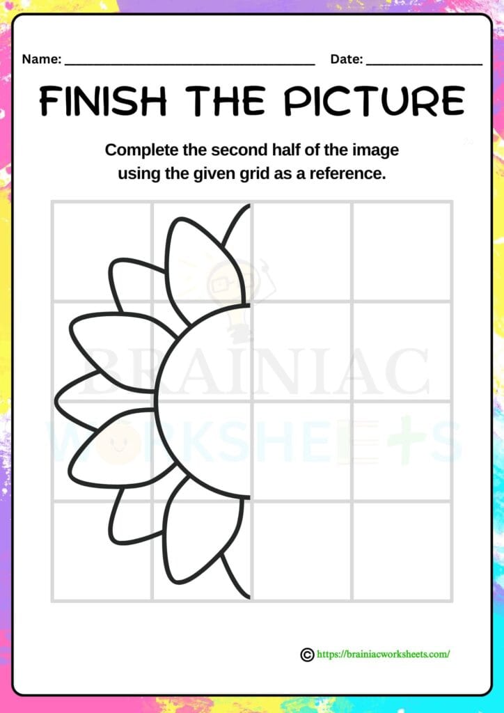 drawing worksheet for class 1