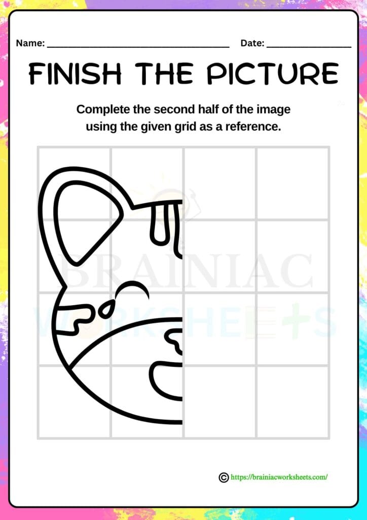 drawing worksheet for class 1