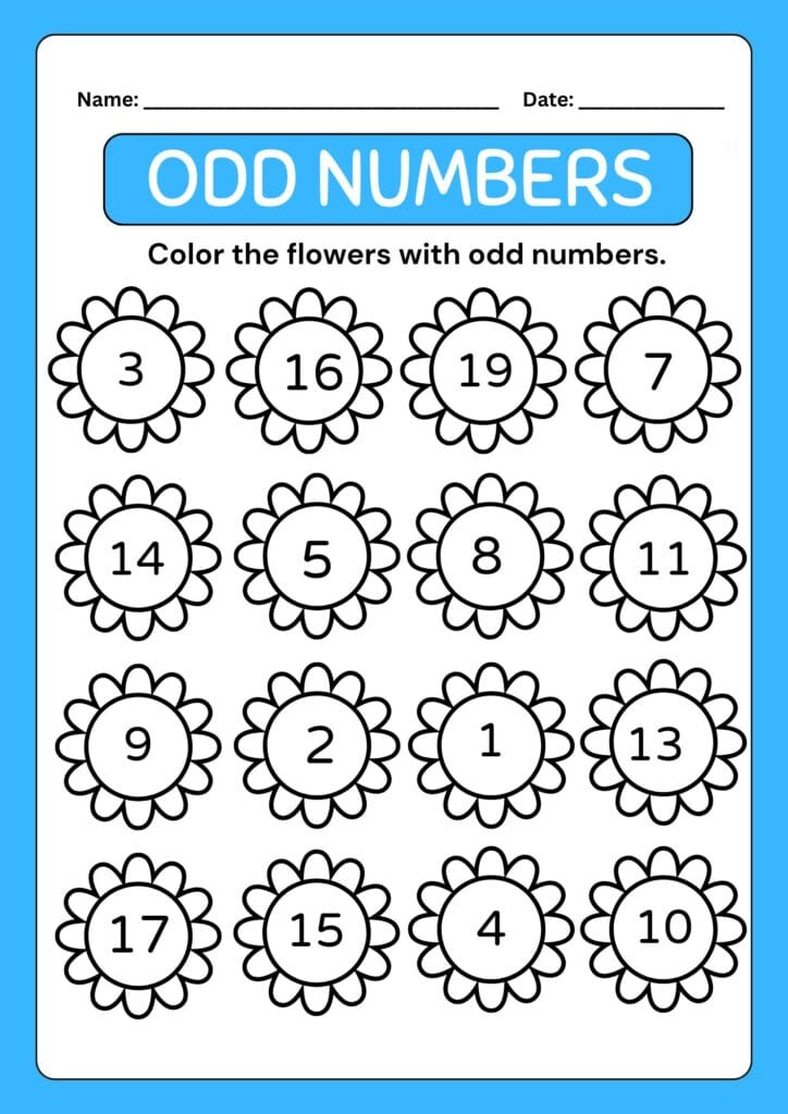 maths worksheet for class 1
