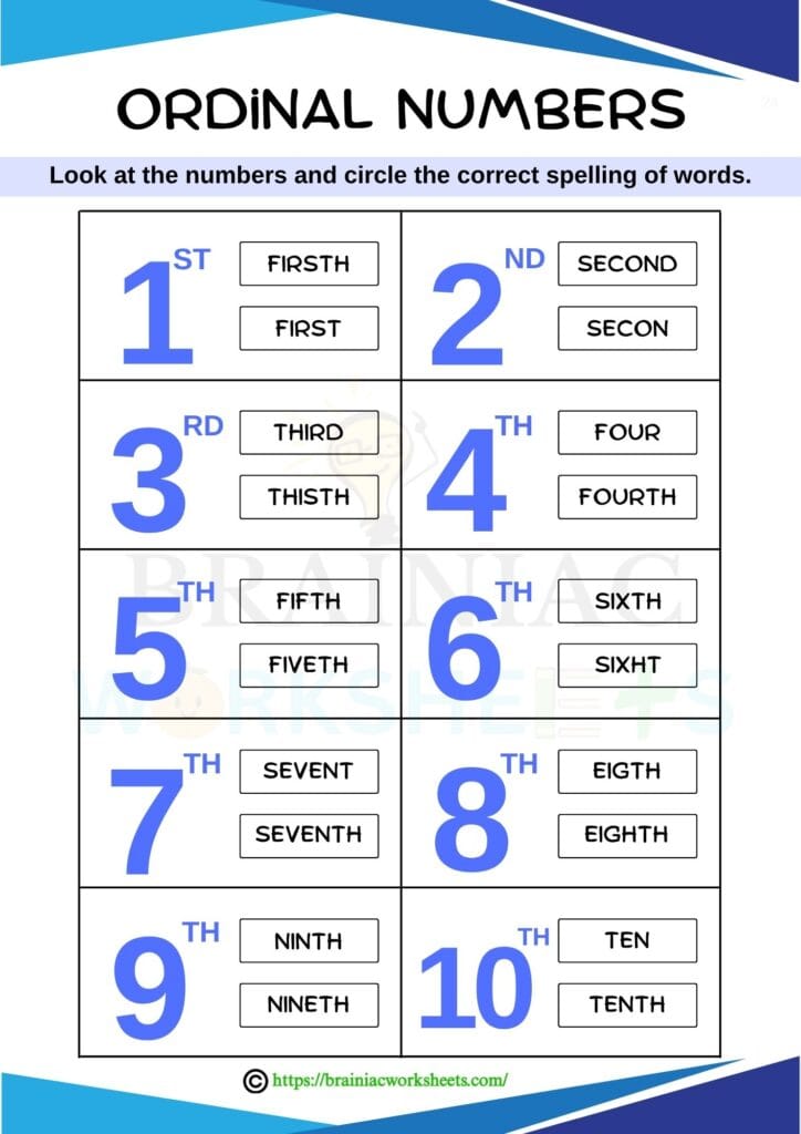 maths worksheet for class 1