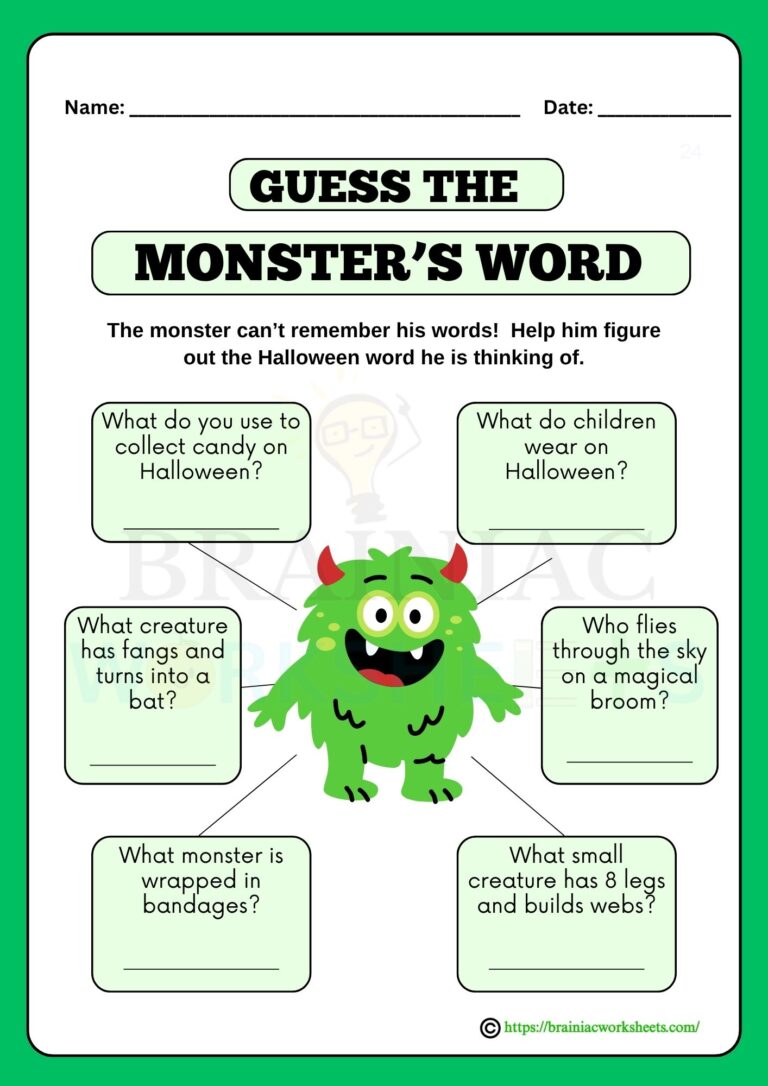 English worksheet for class 2