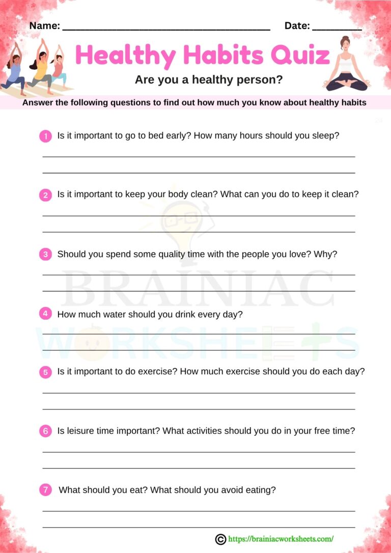 English worksheet for class 1