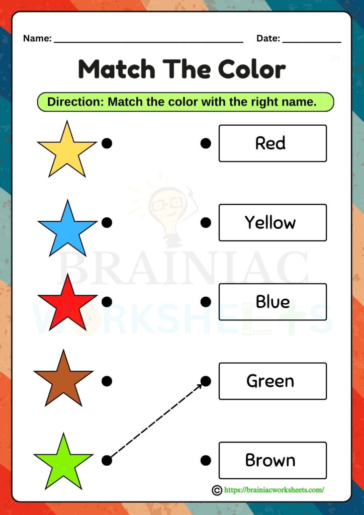 lkg English worksheet