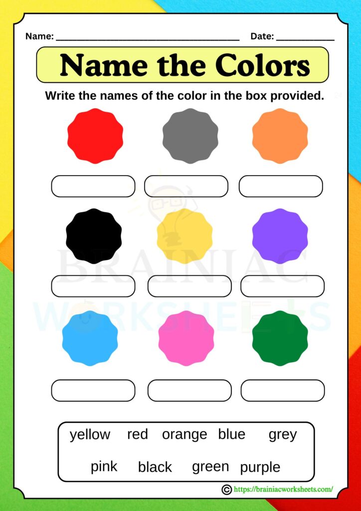 ukg English worksheet