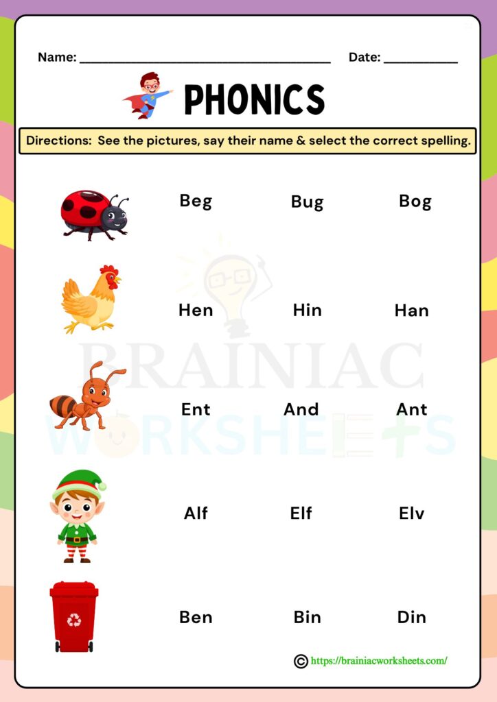 lkg English worksheet