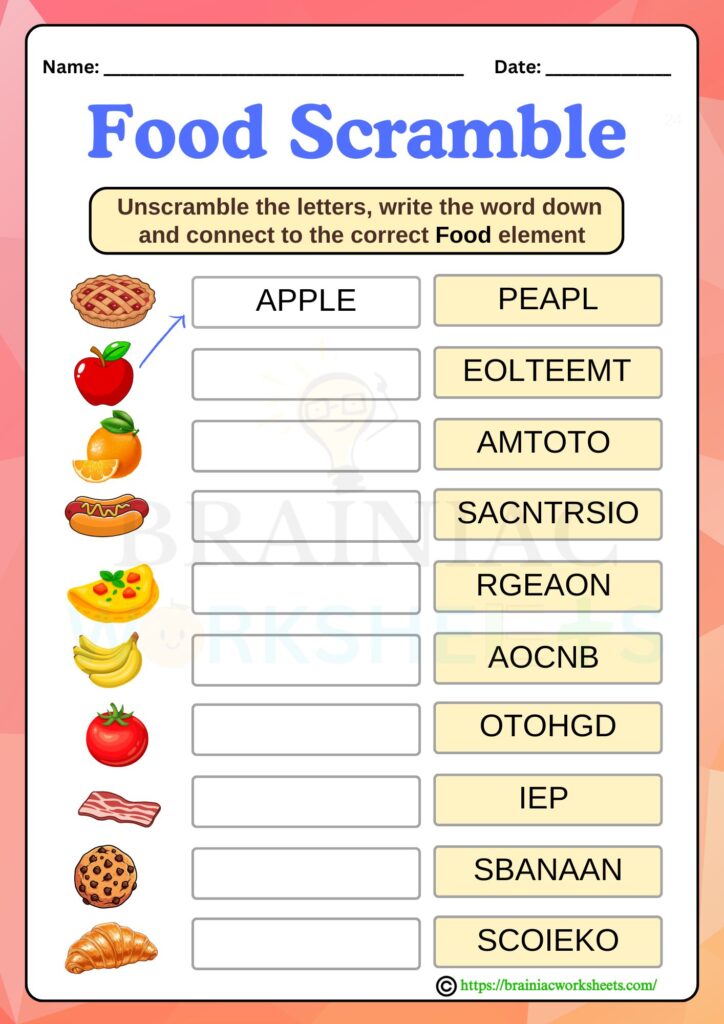 English worksheet for class 2